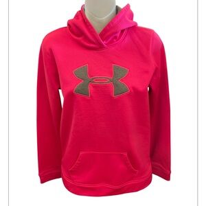 Under Armour pink athletic hoodie youth XL 14/16 girls sweat shirt